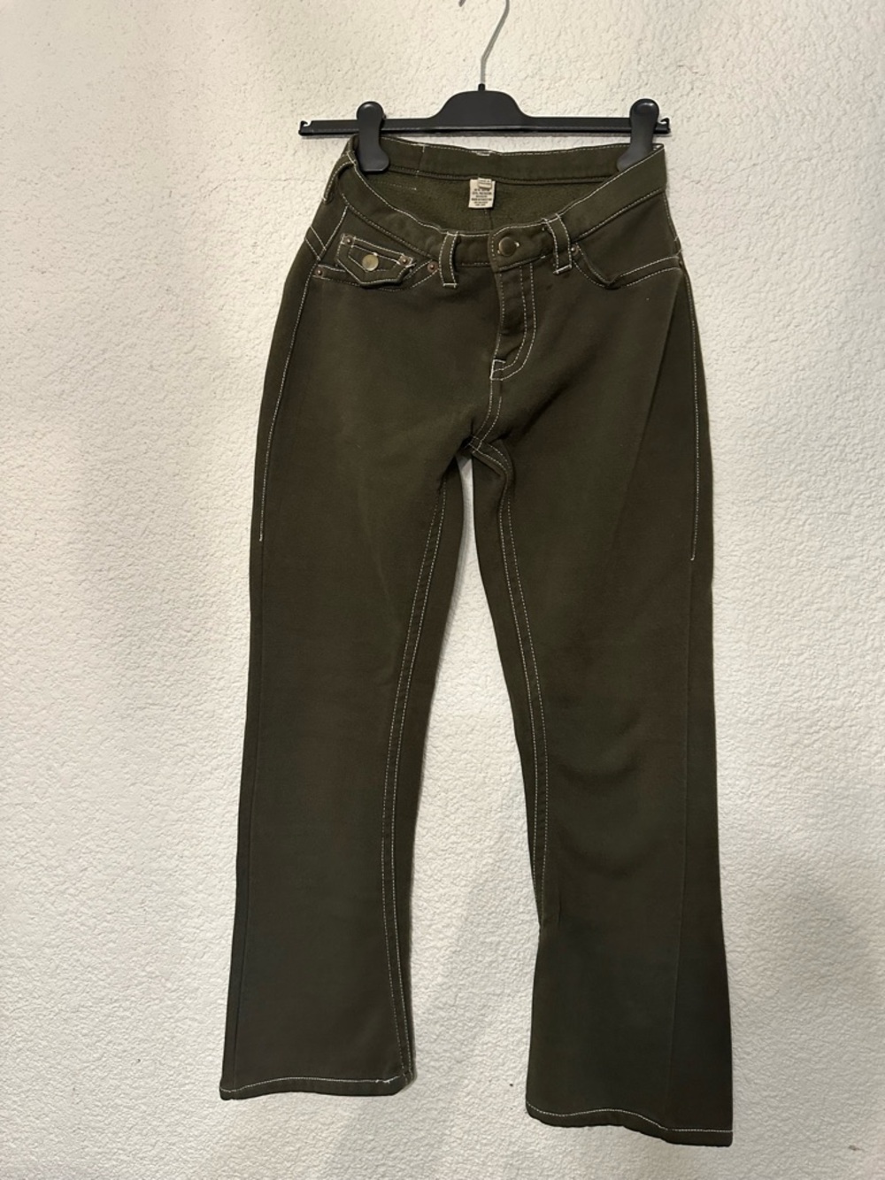 Women’s Boot Cut Jeans in Olive Green